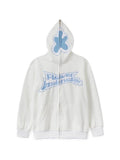 Flower Zip Hoodie