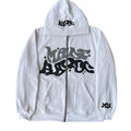 White Mave Zip Hoddie